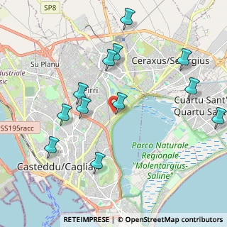 Mappa Via Giovanni Battista Venturi, 09131 Cagliari CA, Italia (2.45)