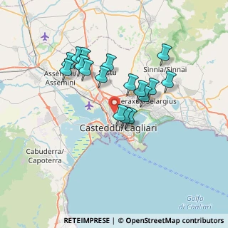 Mappa Via Fontana Raminosa, 09122 Cagliari CA, Italia (6.68882)