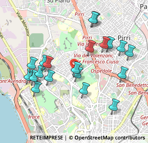 Mappa Via Portovesme, 09121 Cagliari CA, Italia (1.093)