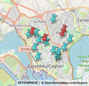 Mappa Via Portovesme, 09121 Cagliari CA, Italia (1.53353)