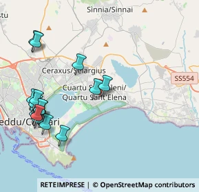 Mappa Via Santarosa Santorre, 09045 Quartu Sant'Elena CA, Italia (5.20438)