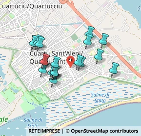 Mappa Via Santarosa Santorre, 09045 Quartu Sant'Elena CA, Italia (0.8505)