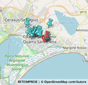 Mappa Via Santarosa Santorre, 09045 Quartu Sant'Elena CA, Italia (1.05444)
