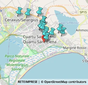 Mappa Via Santarosa Santorre, 09045 Quartu Sant'Elena CA, Italia (1.45067)