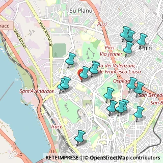 Mappa Via La Nurra, 09122 Cagliari CA, Italia (1.2315)
