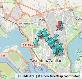 Mappa Via La Nurra, 09122 Cagliari CA, Italia (1.555)