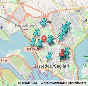 Mappa Via Castagne Vizza, 09122 Cagliari CA, Italia (1.6605)