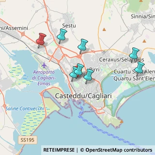 Mappa Via Castagne Vizza, 09122 Cagliari CA, Italia (3.74875)