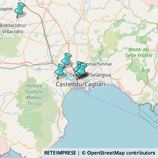 Mappa Via Castagne Vizza, 09122 Cagliari CA, Italia (36.60667)