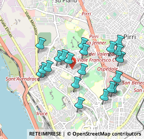 Mappa Via Malfidano, 09121 Cagliari CA, Italia (0.953)