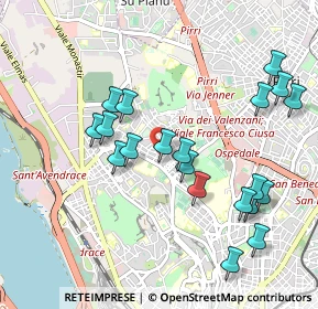 Mappa Via Malfidano, 09121 Cagliari CA, Italia (1.124)