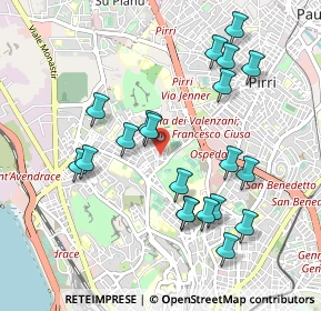 Mappa Via Monsignor Parraguez, 09121 Cagliari CA, Italia (1.083)