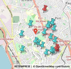 Mappa Via Monsignor Parraguez, 09121 Cagliari CA, Italia (1.09)