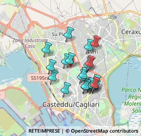 Mappa Via Monsignor Parraguez, 09121 Cagliari CA, Italia (1.469)