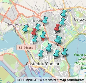 Mappa Via Monsignor Parraguez, 09121 Cagliari CA, Italia (1.67211)