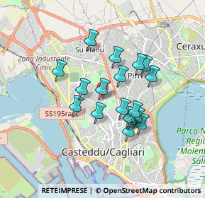 Mappa Via Monsignor Parraguez, 09121 Cagliari CA, Italia (1.53278)