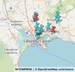 Mappa Via Monsignor Parraguez, 09121 Cagliari CA, Italia (5.0825)