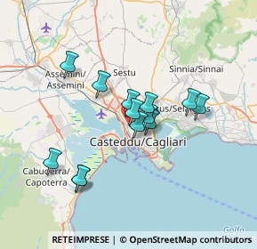 Mappa Via Col del Rosso, 09122 Cagliari CA, Italia (6.05615)