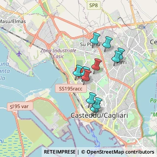 Mappa Via Col del Rosso, 09122 Cagliari CA, Italia (1.6)