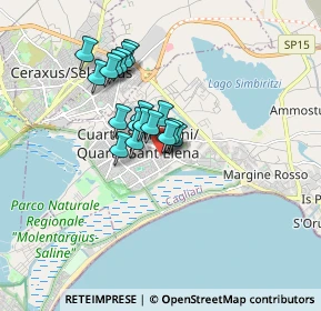 Mappa Via S. Santarosa, 09045 Quartu Sant'Elena CA, Italia (1.35389)