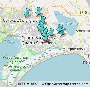Mappa Via Tazzoli Enrico, 09045 Quartu Sant'Elena CA, Italia (1.30643)
