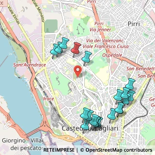 Mappa Via Goito, 09123 Cagliari CA, Italia (1.418)