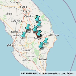 Mappa Via S. Pio X, 73024 Maglie LE, Italia (8.8535)