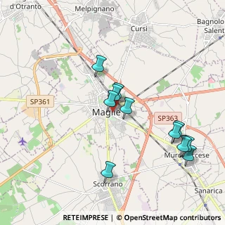 Mappa Via Giacomo Leopardi, 73024 Maglie LE, Italia (2.02091)