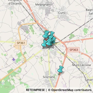 Mappa Via Vittorio Veneto, 73024 Maglie LE, Italia (0.67636)