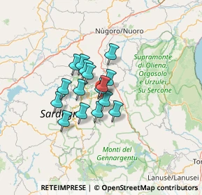 Mappa 08023 Fonni NU, Italia (9.00625)