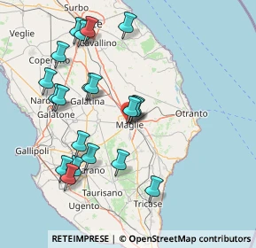 Mappa Via Clementina Palma, 73024 Maglie LE, Italia (17.3905)