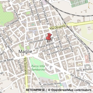 Mappa Via Alcide De Gasperi, 59, 73024 Maglie, Lecce (Puglia)