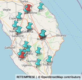 Mappa Via de Ferraris Galateo, 73024 Maglie LE, Italia (17.4635)