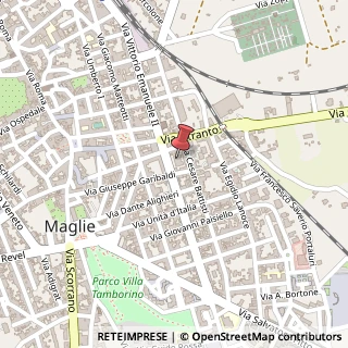 Mappa Via Vittorio Emanuele, 117, 73024 Maglie, Lecce (Puglia)