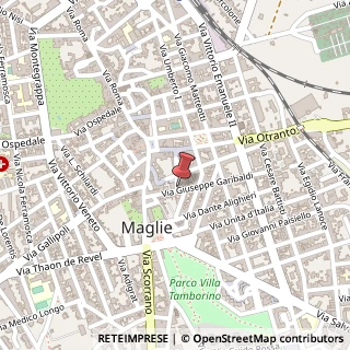 Mappa Via Giuseppe Garibaldi, 33, 73024 Maglie, Lecce (Puglia)