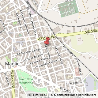 Mappa Via Giuseppe Garibaldi, 125, 73024 Maglie, Lecce (Puglia)