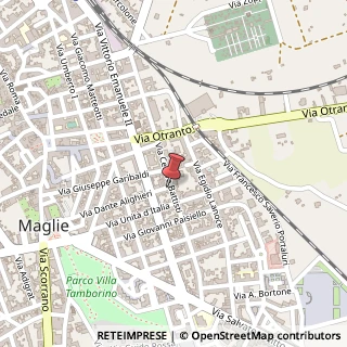 Mappa Via battisti cesare 81, 73024 Maglie, Lecce (Puglia)