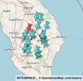 Mappa Via Trento e Trieste, 73024 Maglie LE, Italia (11.3135)