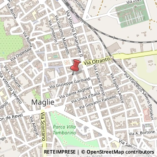 Mappa Via Giuseppe Mazzini, 6, 73024 Maglie, Lecce (Puglia)