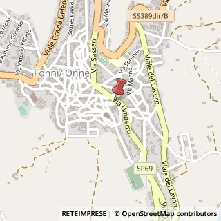 Mappa Via Umberto, 34, 08023 Fonni, Nuoro (Sardegna)