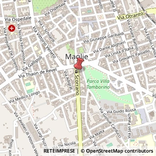 Mappa Via Scorrano, 16, 73024 Maglie, Lecce (Puglia)