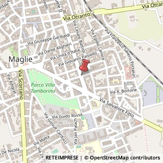 Mappa Via Leonardo da Vinci, 13, 73024 Maglie LE, Italia, 73024 Maglie, Lecce (Puglia)