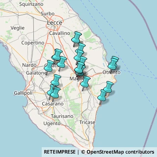 Mappa Via Giovanni Onorio, 73024 Maglie LE, Italia (11.0135)