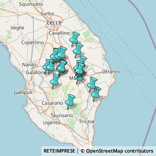 Mappa Via Giovanni Onorio, 73024 Maglie LE, Italia (9.7015)