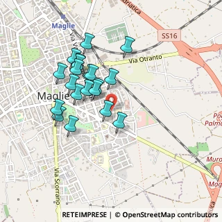 Mappa Via Marconi, 73024 Maglie LE, Italia (0.438)
