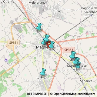Mappa Via Marconi, 73024 Maglie LE, Italia (1.93182)