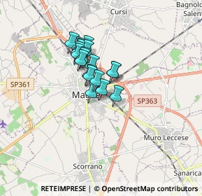 Mappa Via Egidio Lanoce, 73024 Maglie LE, Italia (1.264)