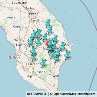 Mappa Via Marconi, 73024 Maglie LE, Italia (10.032)