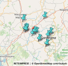 Mappa Vico Gennargentu, 09080 Bidonì OR, Italia (10.99875)