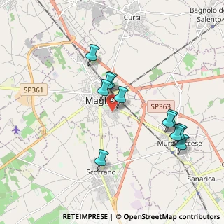 Mappa Via Giannuzzi, 73024 Maglie LE, Italia (1.93091)